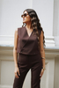 Ollie brown vest