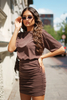 Linda brown dress