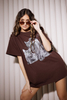 CAT T-shirt brown