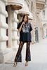 Lace pants black