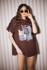 CAT T-shirt brown