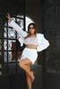 Lace top white