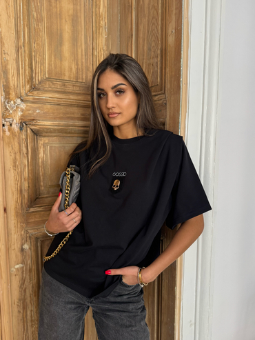 T-shirt GOSSIP czarny