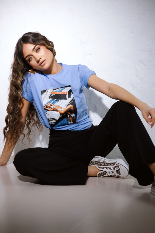 CAR blue T-shirt