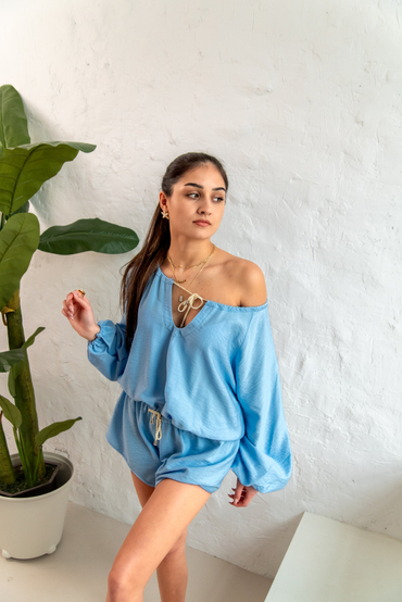 KASIA blue jumpsuit