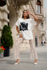 T-shirt CAT biały 