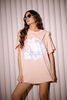 T-shirt CAT apricot