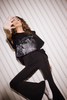 T-shirt CAT czarny 
