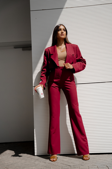 BELL pants maroon
