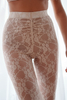 Beige lace pants