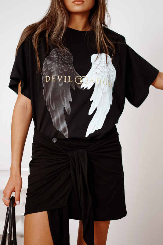Demon&Angel T-shirt black
