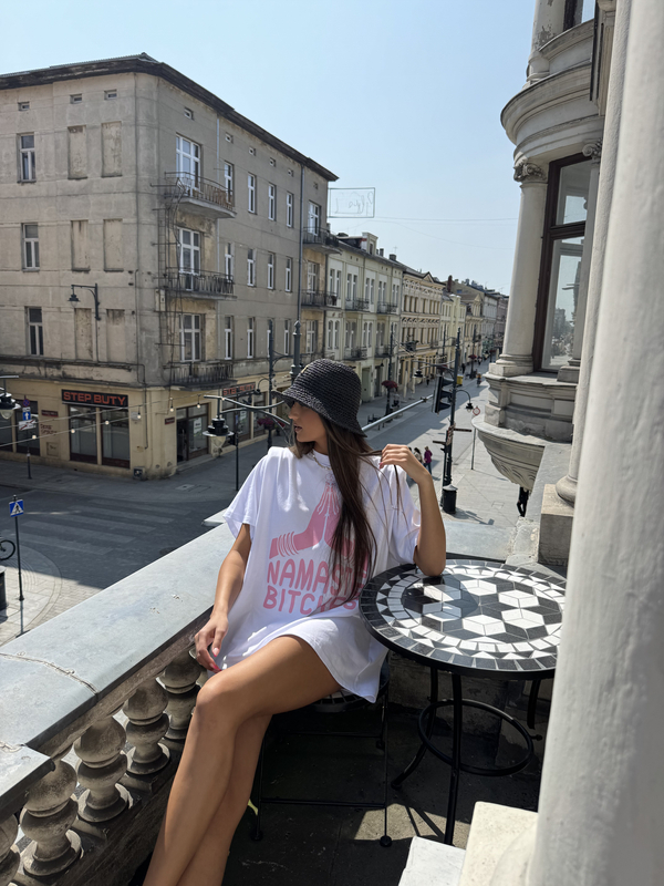 NAMASTE white T-shirt