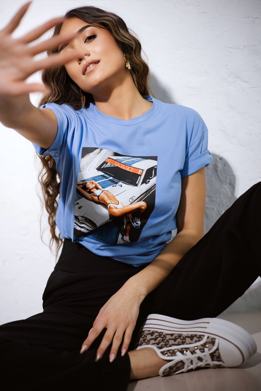 CAR blue T-shirt