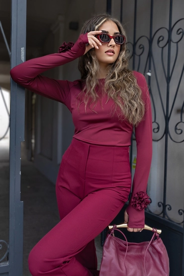 Bluzka Rose bordo